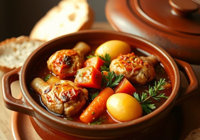 Hearty Spanish Chicken Stew with Playmodex ethical chicken Spain